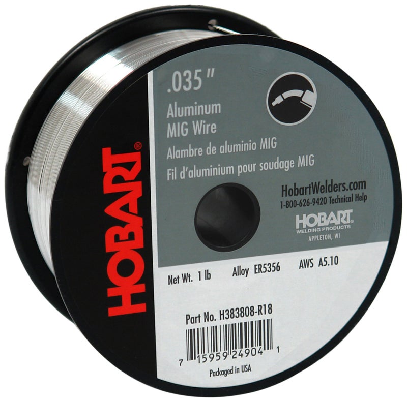 هوبارت H383808-R18 1 رطل ER5356 سلك لحام ألومنيوم، 0.035 بوصة